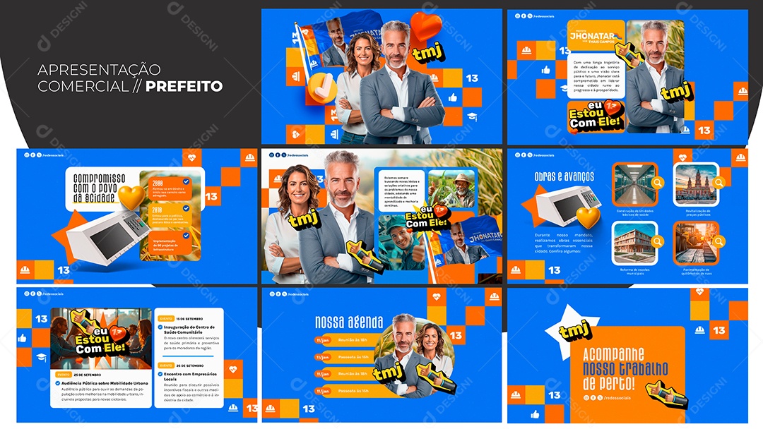 Apresentação Comercial Prefeito PSD Editável