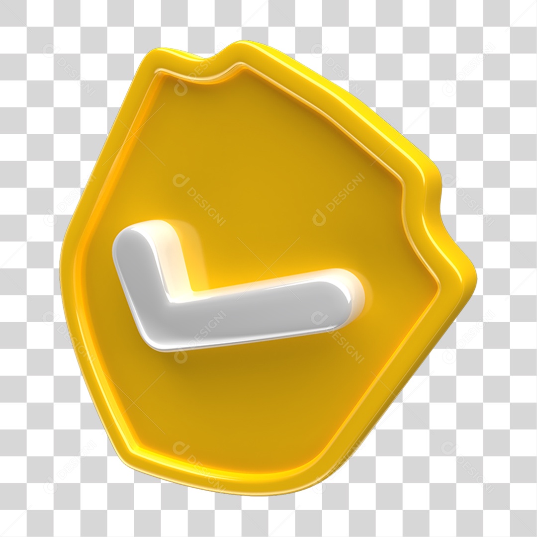 Ícone 3D Placa Símbolo PNG Transparente