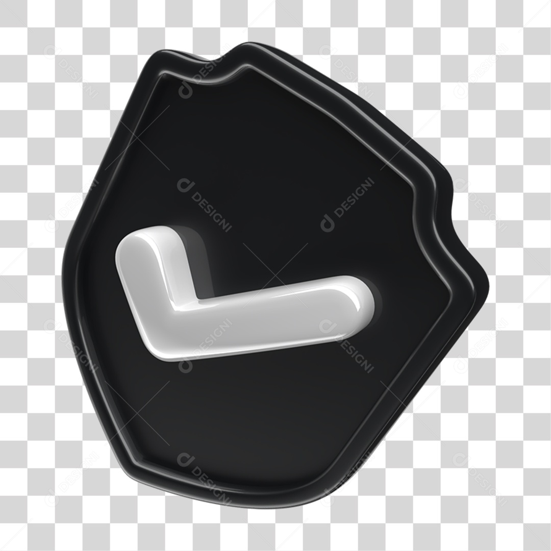 Ícone 3D Placa Símbolo Coração PNG Transparente