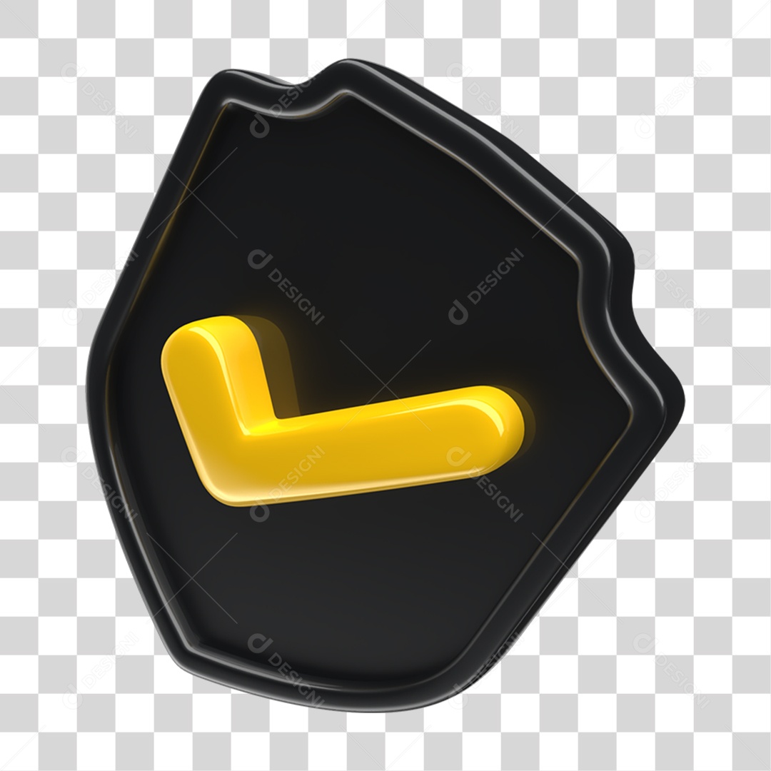 Ícone 3D Placa Símbolo Coração PNG Transparente