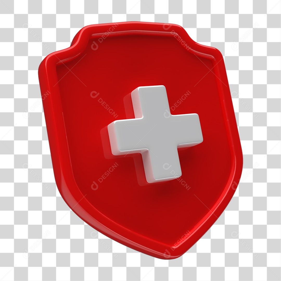 Ícone 3D Placa Símbolo + PNG Transparente