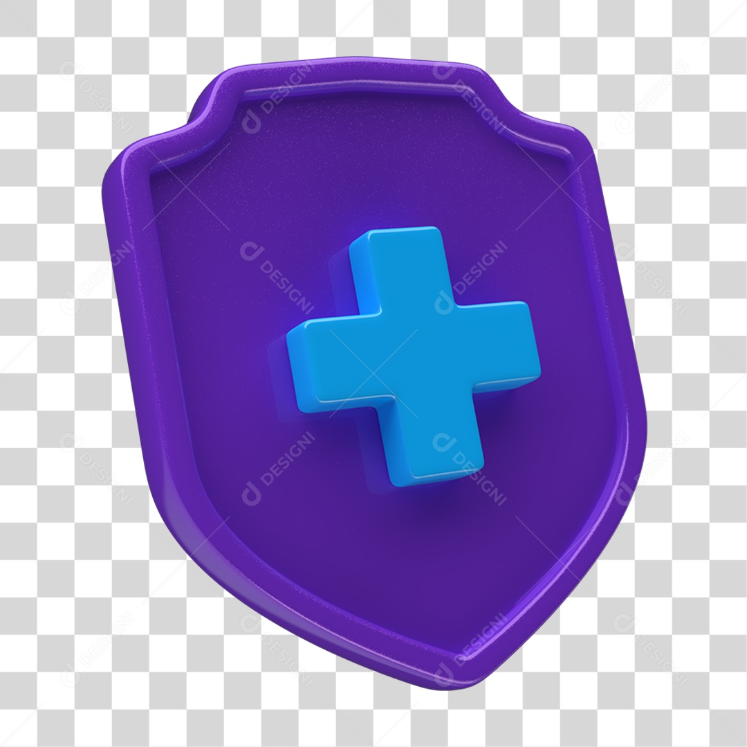 Ícone 3D Placa Símbolo + PNG Transparente