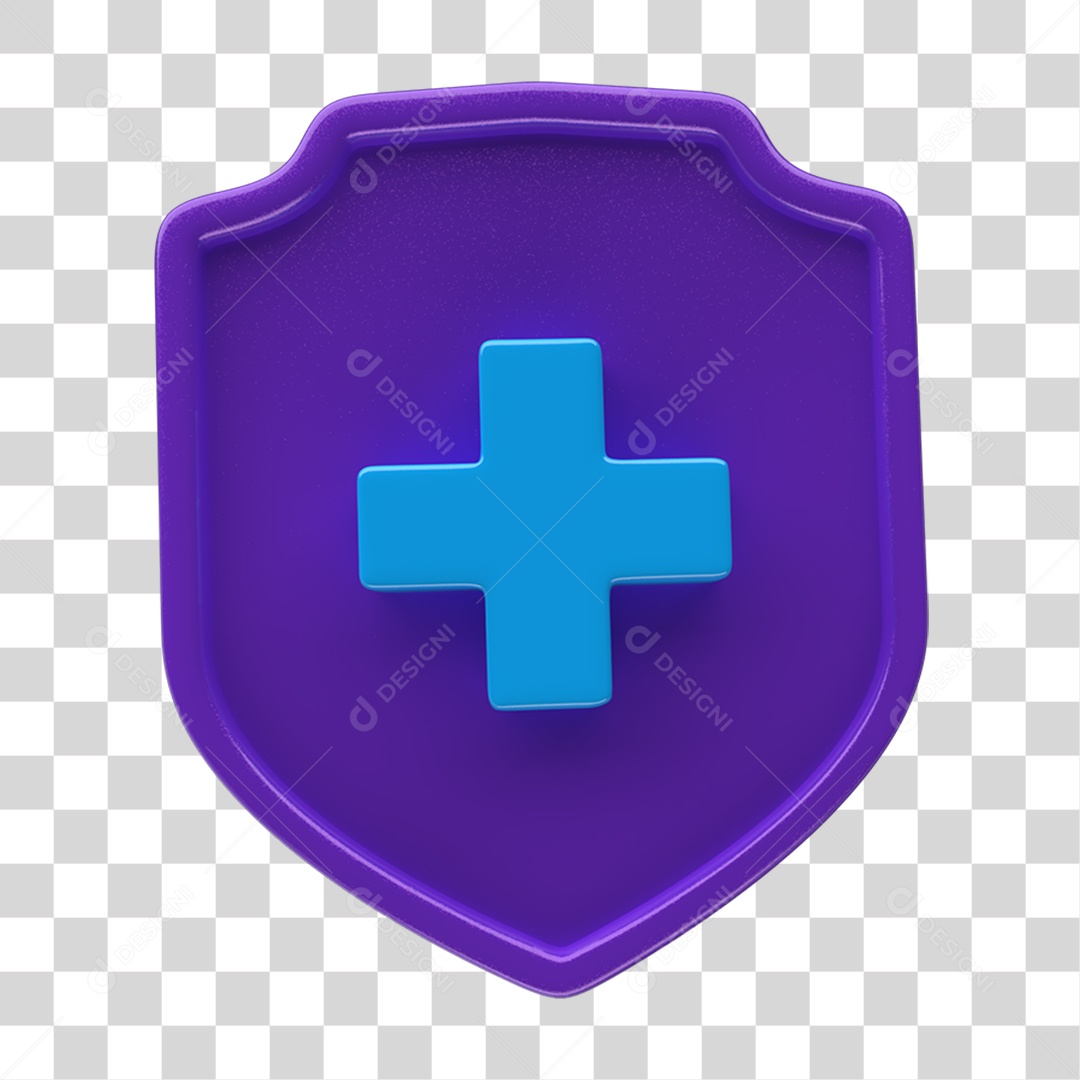 Ícone 3D Placa Símbolo + PNG Transparente