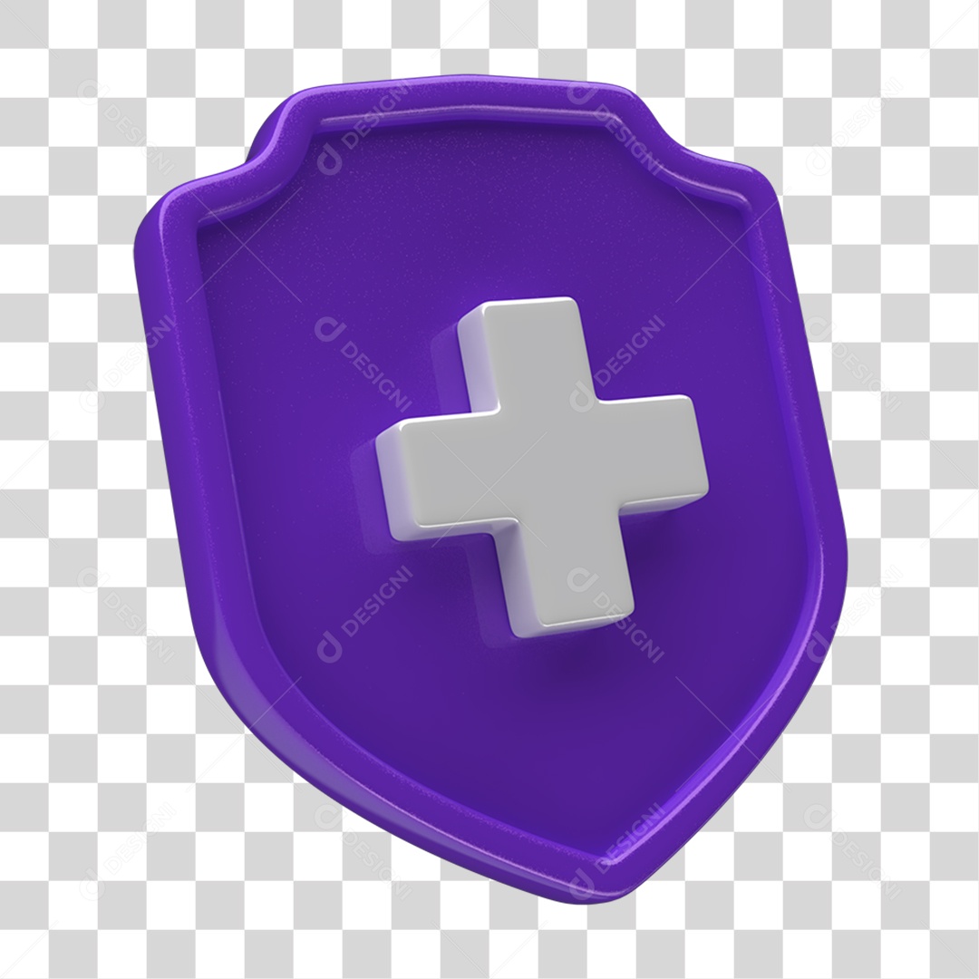 Ícone 3D Placa Símbolo + PNG Transparente