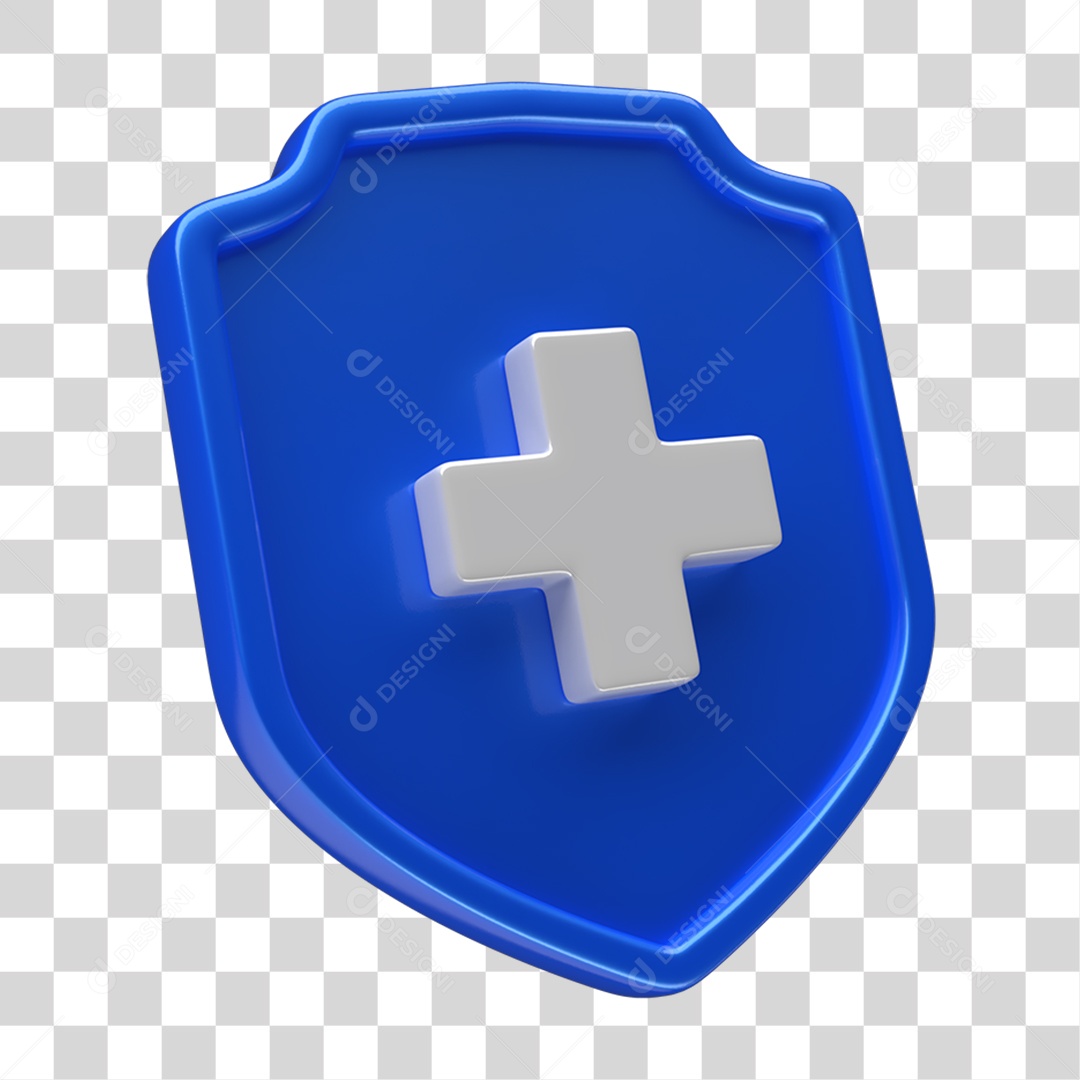 Ícone 3D Placa Símbolo + PNG Transparente