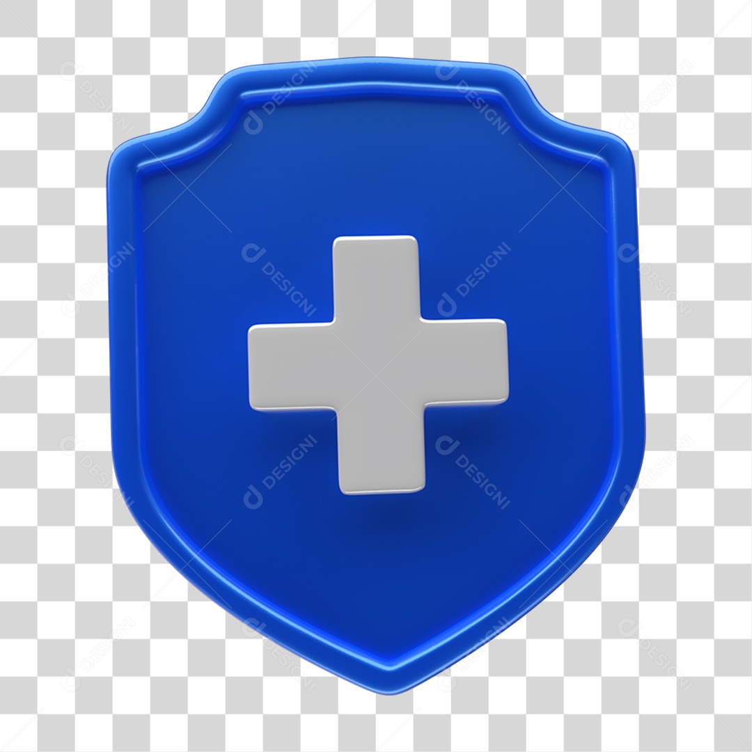 Ícone 3D Placa Símbolo + PNG Transparente