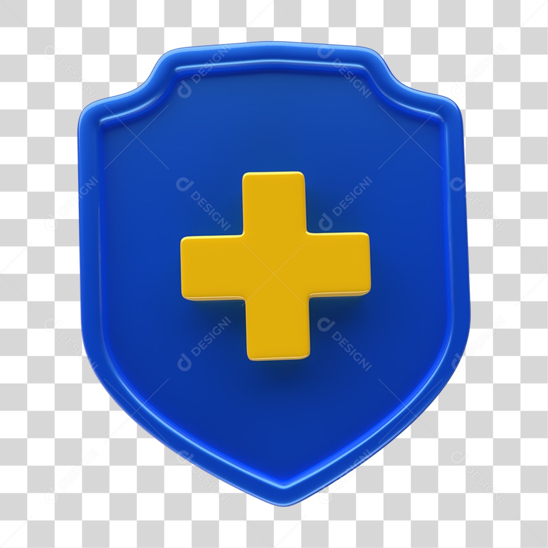 Ícone 3D Placa Símbolo + PNG Transparente