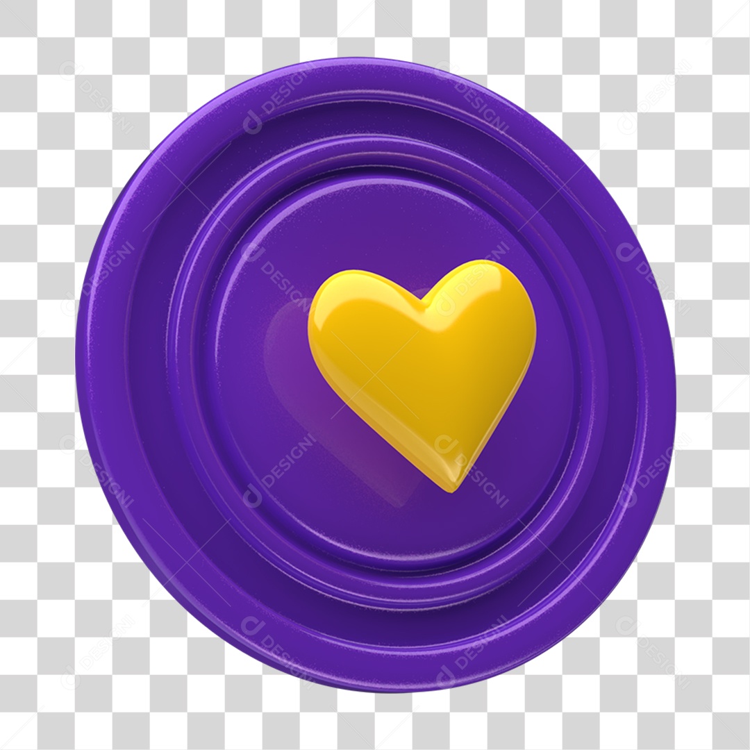 3D Icon Symbol Plate PNG heart Transparent