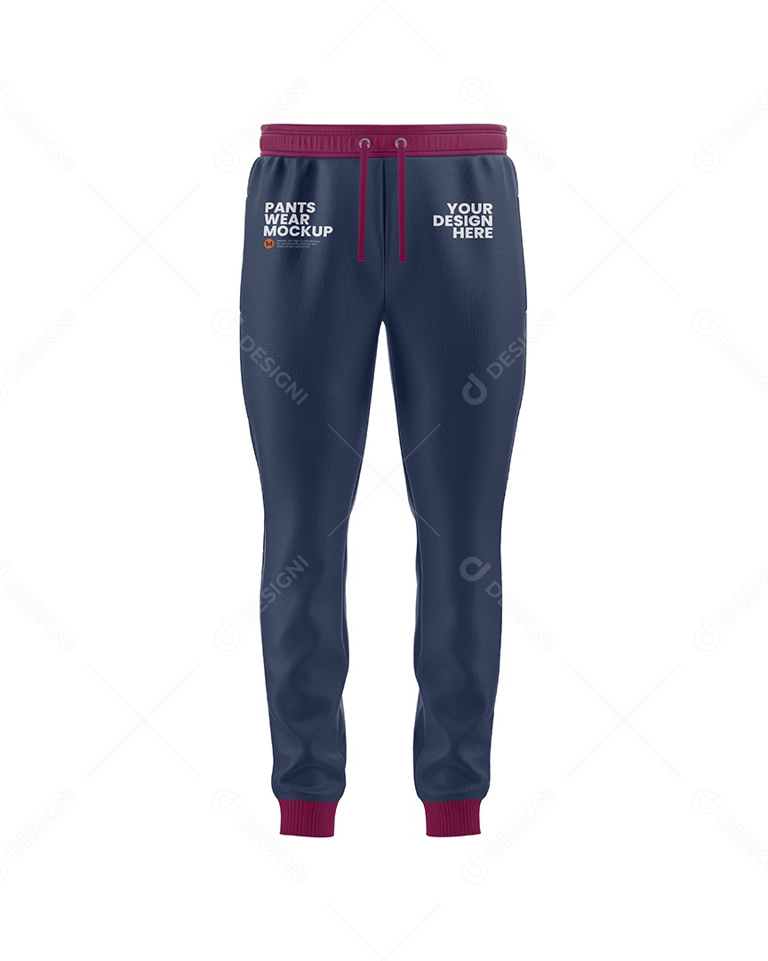 Calça Esportiva Masculina PSD Editável Mockup