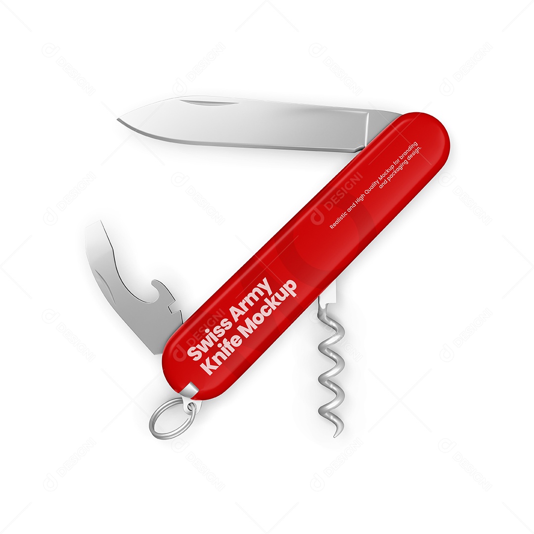 Canivete PSD Editável Mockup