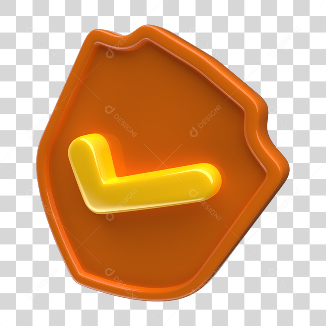 Ícone 3D Placa Símbolo PNG Transparente