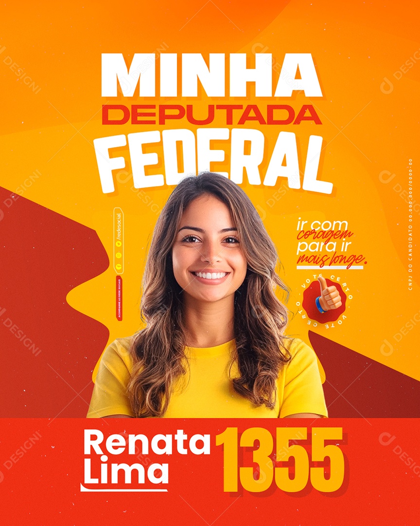 Social Media Política Prefeita Renata Lima PSD Editável