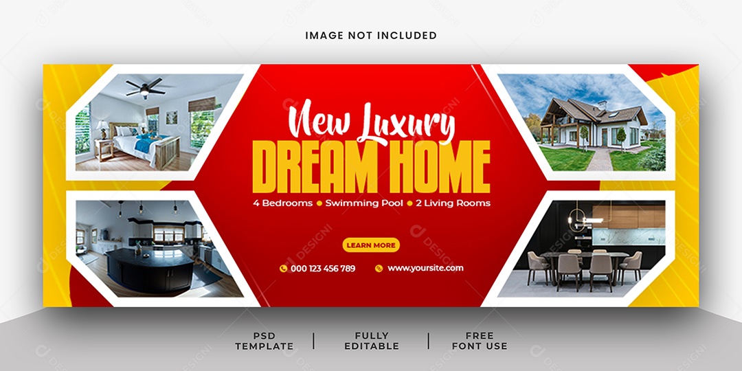 Banner Imobiliária Social Media PSD Editável