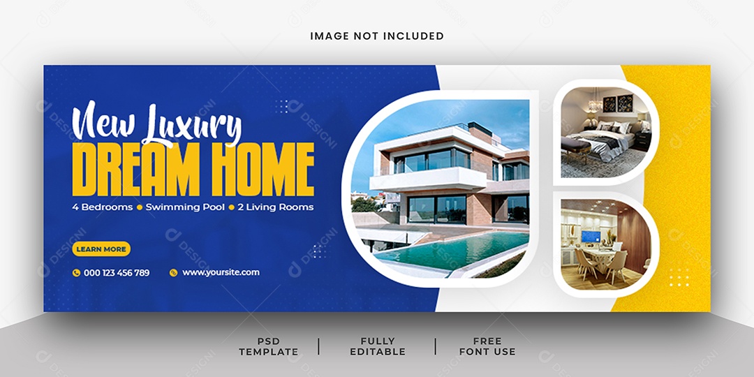 Banner Imobiliária Social Media PSD Editável