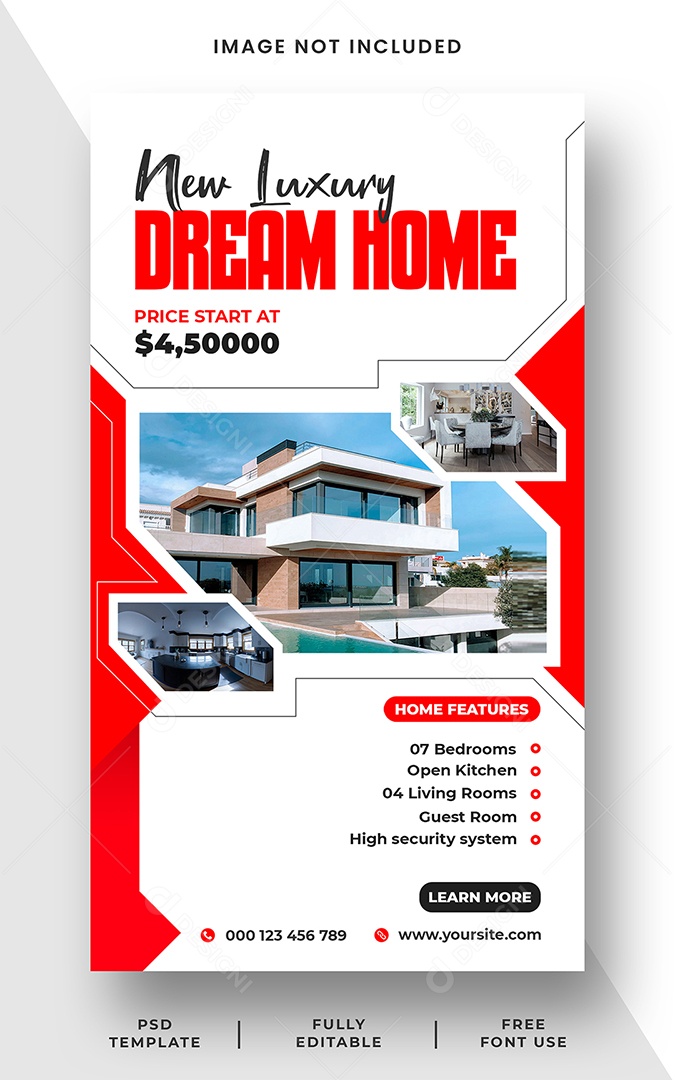 Story Imobiliária Social Media PSD Editável