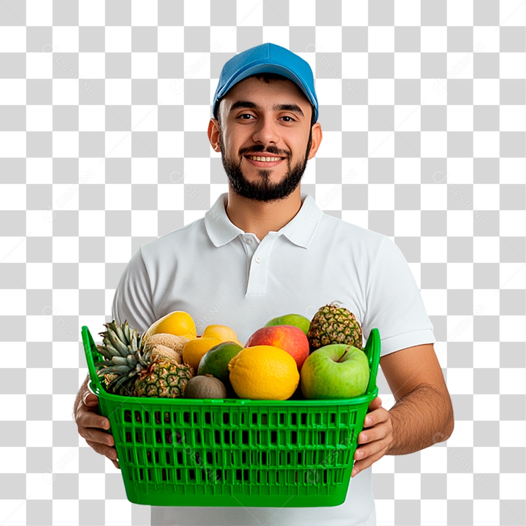Man with PNG Shopping Transparent