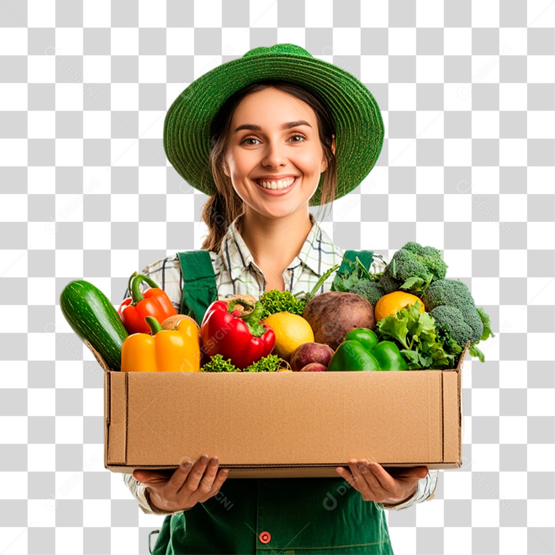 Mulher Segurando Compras PNG Transparente