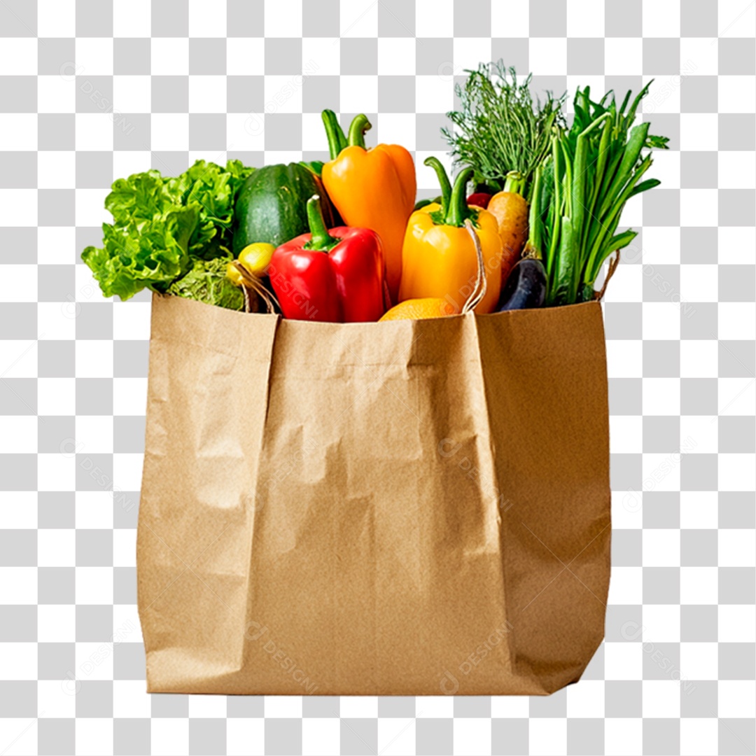 Mulher com Compras PNG Transparente