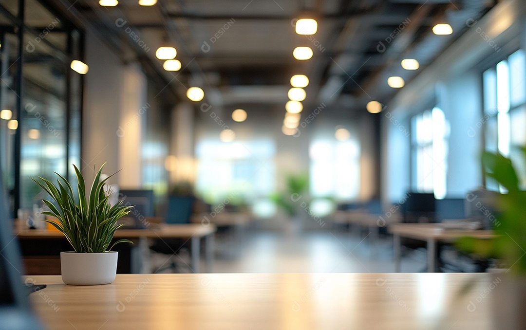 Photo blur background of modern office interior design 29