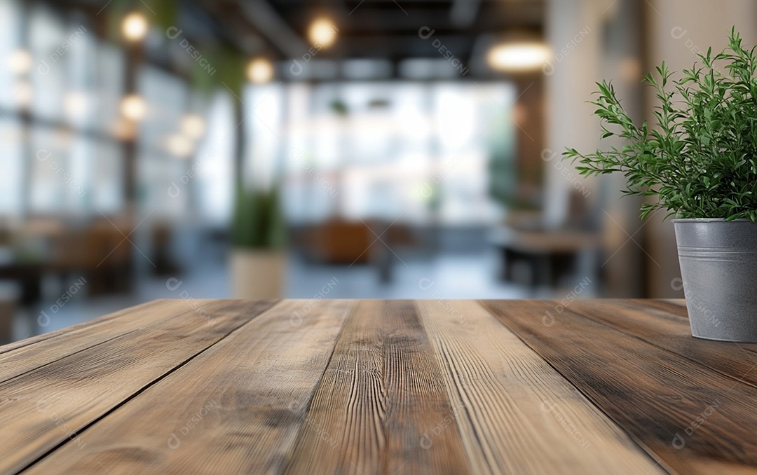 Fundo desfocado de foto do design de interiores de escritório moderno