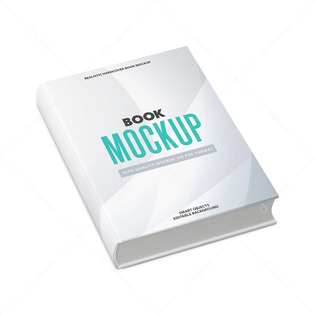 Livro de Capa Dura PSD Editável Mockup