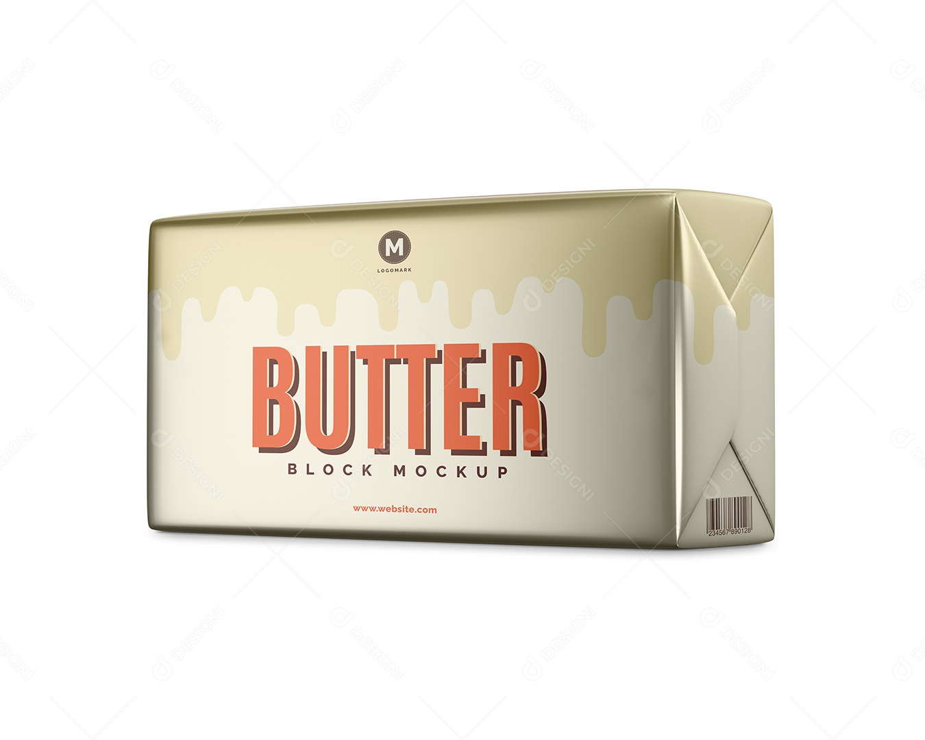 Tablete de manteiga PSD Editável Mockup