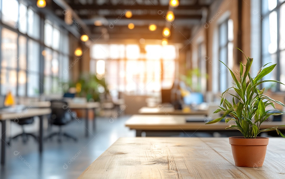 Photo blur background of modern office interior design 259