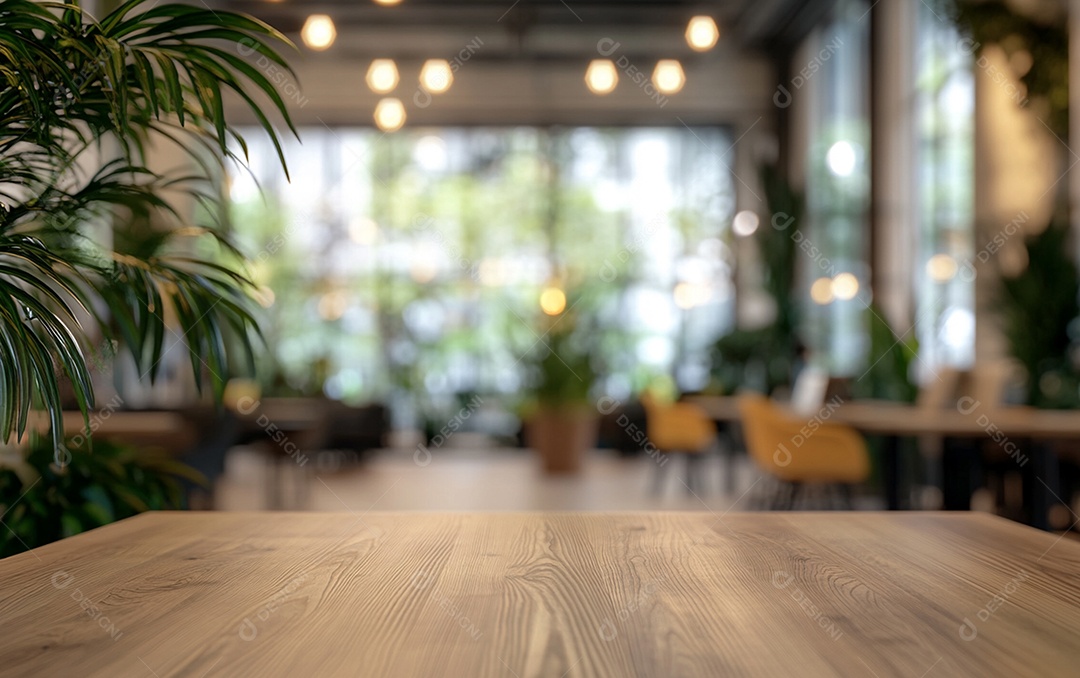 Fundo desfocado de foto do design de interiores de escritório moderno