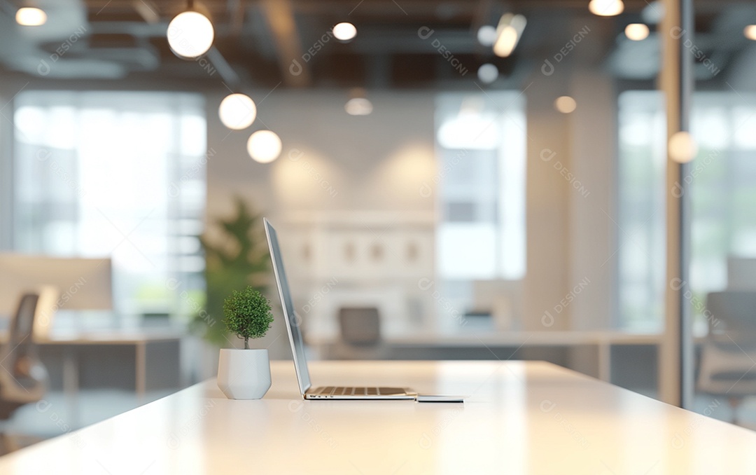 Photo blur background of modern office interior design 311