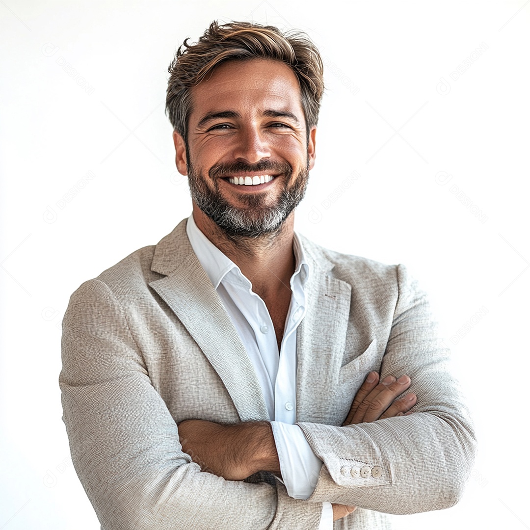 Homem empresário sobre fundo isolado