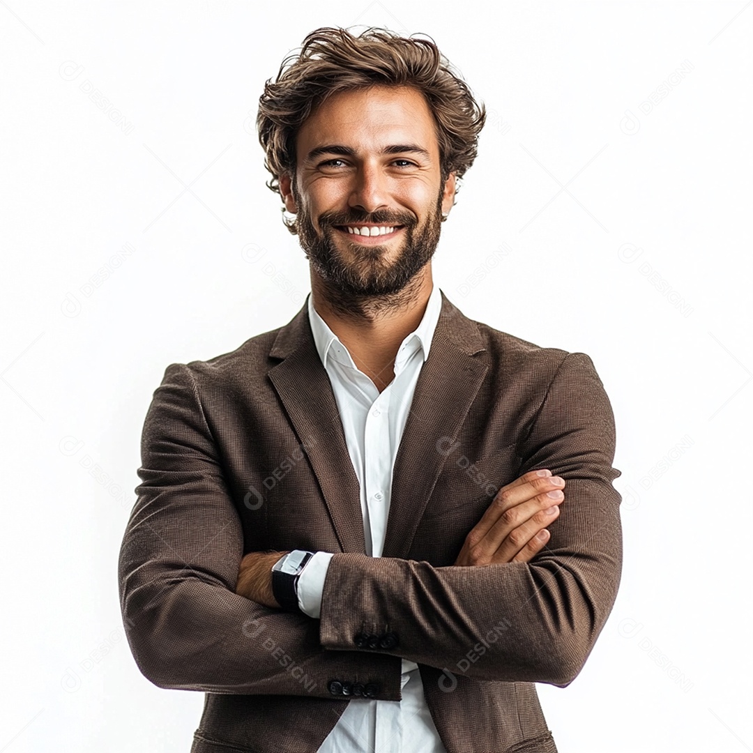 Homem empresário sobre fundo isolado