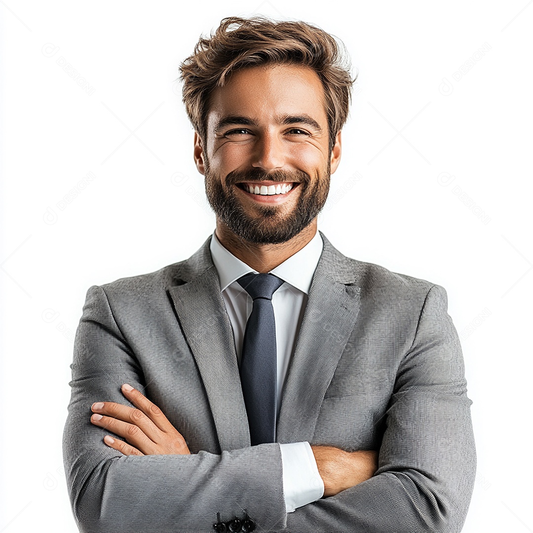 Homem empresário sobre fundo isolado