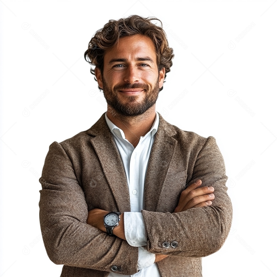 Homem empresário sobre fundo isolado