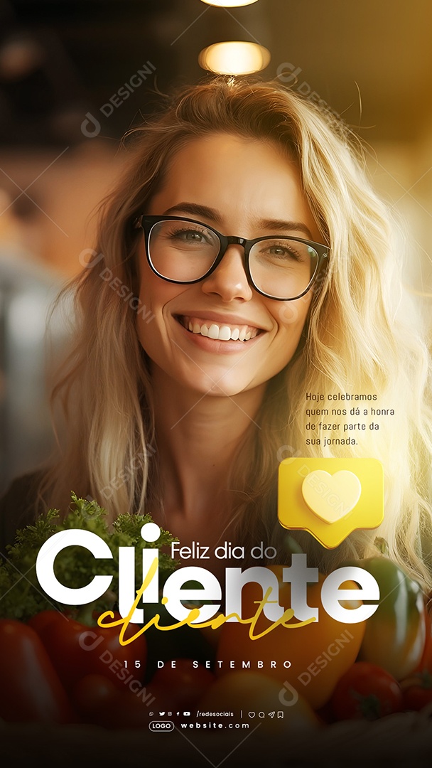Story Dia do Cliente 15 de Setembro Social Media PSD Editável