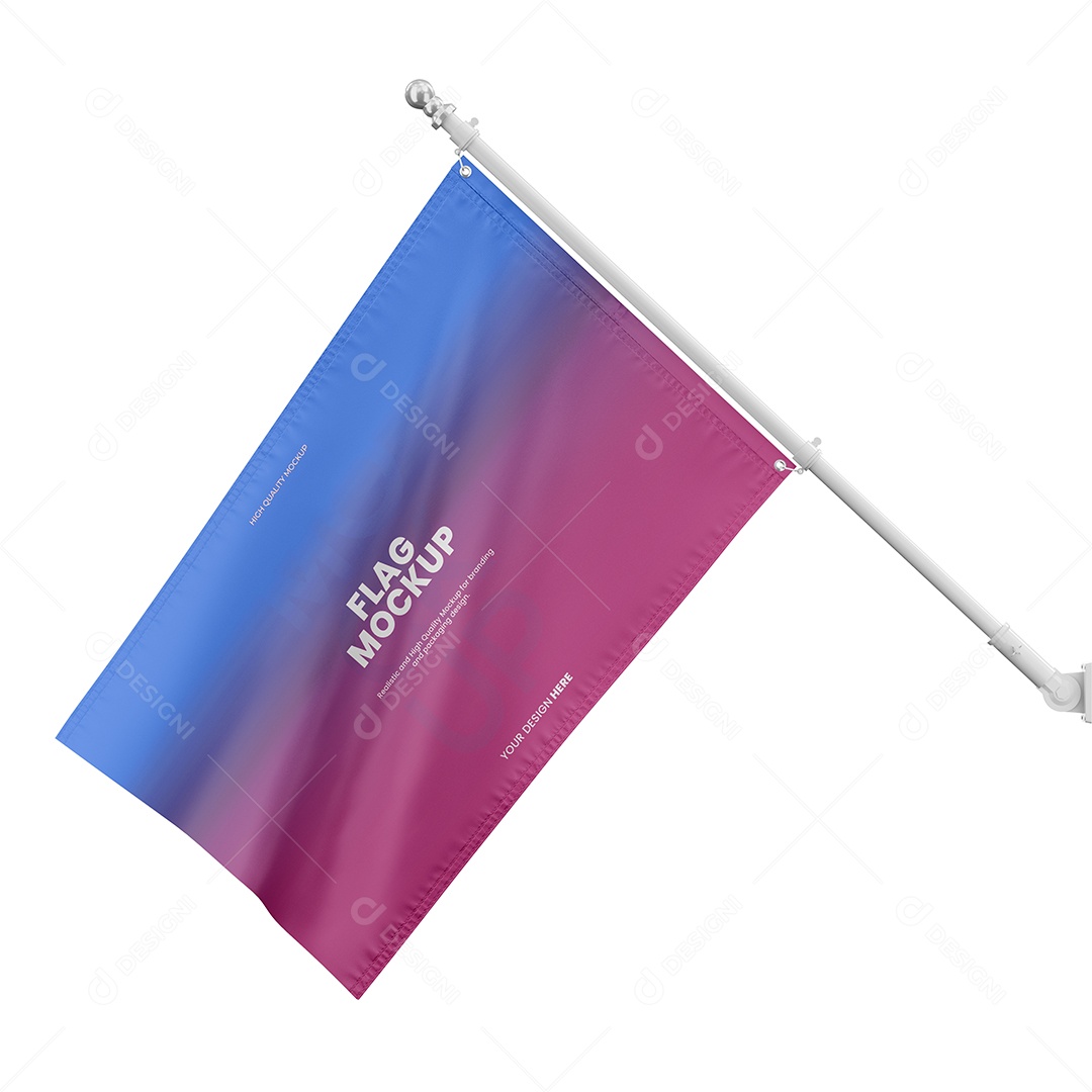 Bandeira Mockup PSD Editável