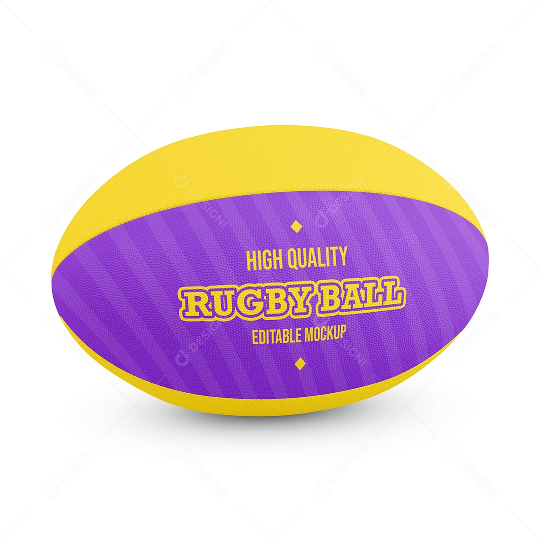 Bola de Rugby Mockup PSD Editável