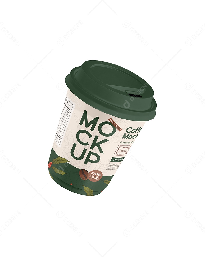 Copo de Café Take-Away PSD Editável