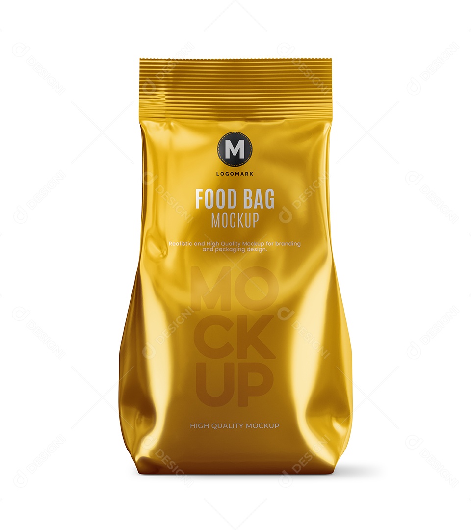 Embalagem De Comida Mockup PSD Editável