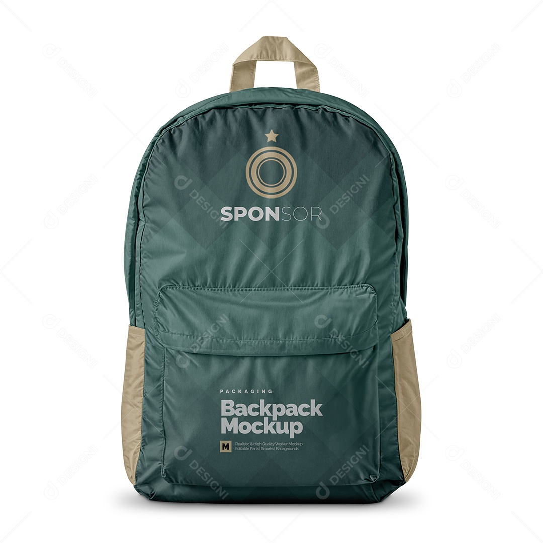 Mochila Mockup PSD Editável