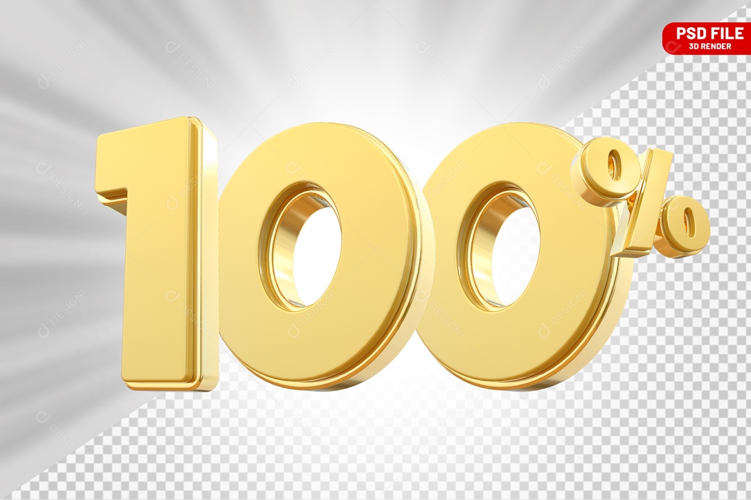 Desconto de 100% Elemento 3D para Composição PSD