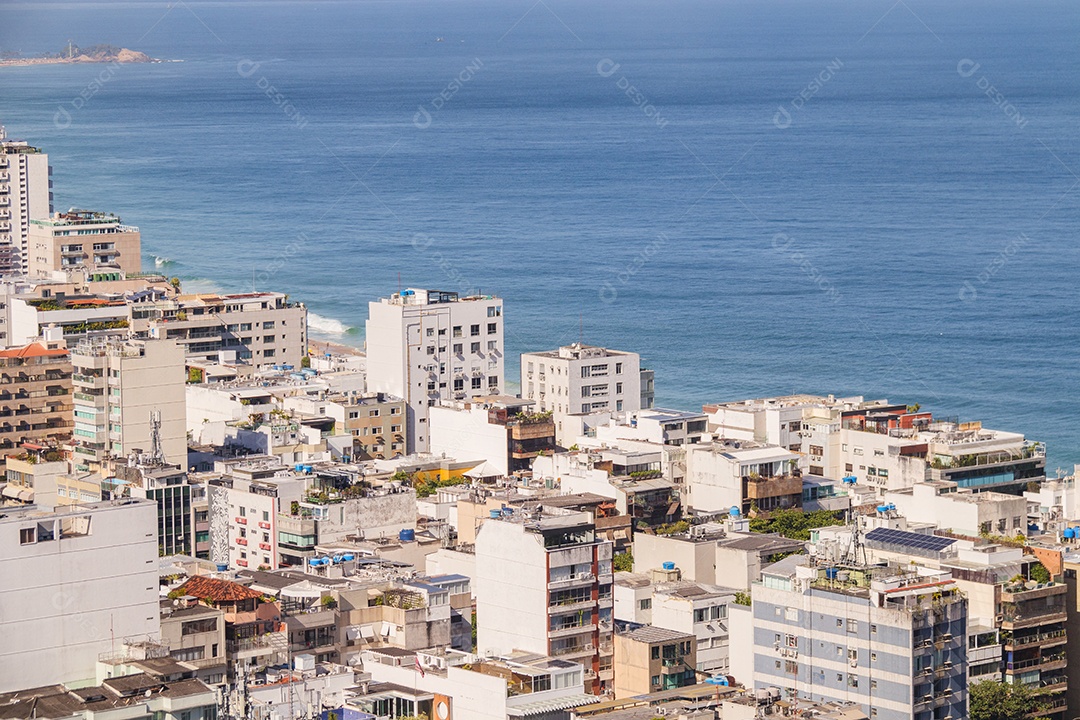 Vista aérea do bairro do Leblon