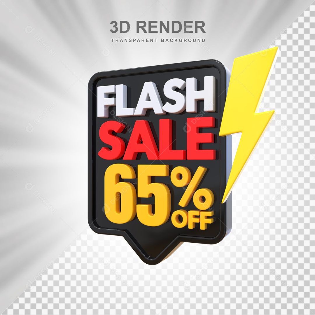 Ofertas Limitada 65% no Off Selo 3D para Composição PSD