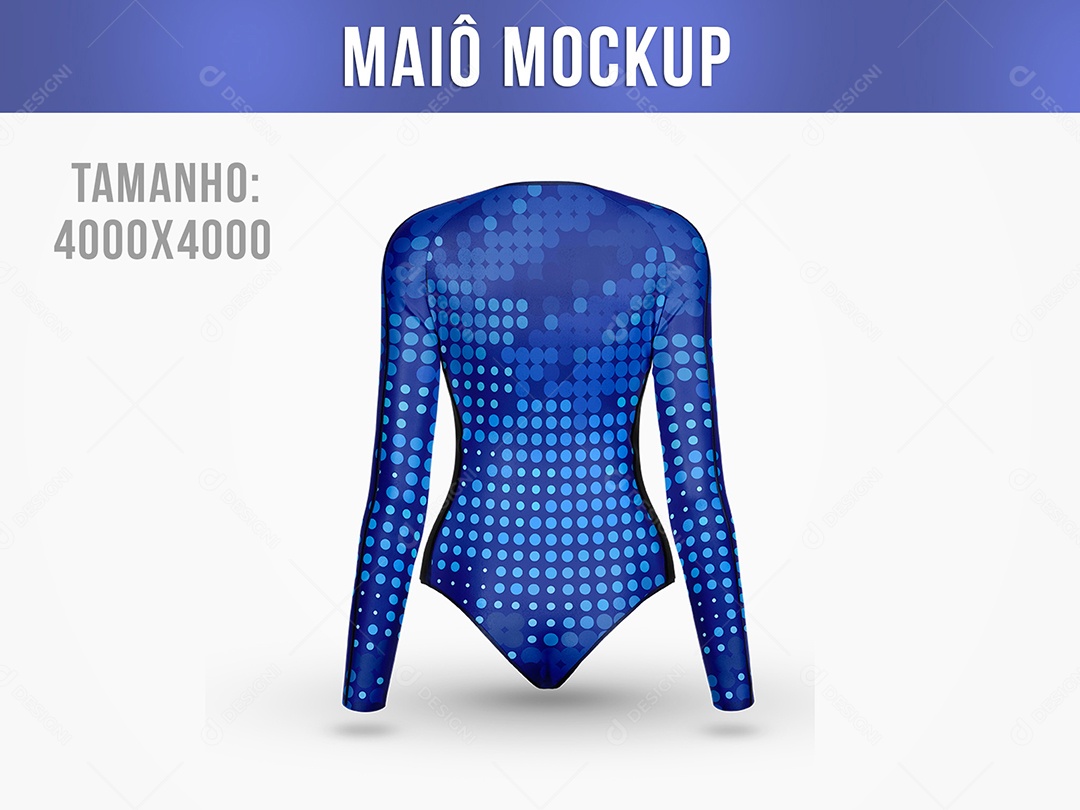 Maiô Feminino Mockup PSD Editável