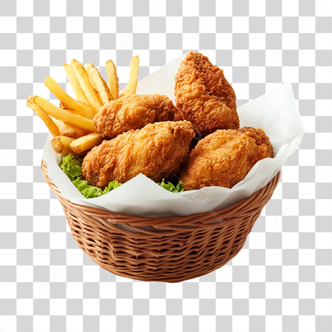 Frango Frito Porção PNG Transparente