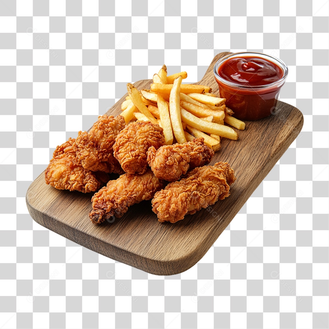 Frango Frito Porção PNG Transparente