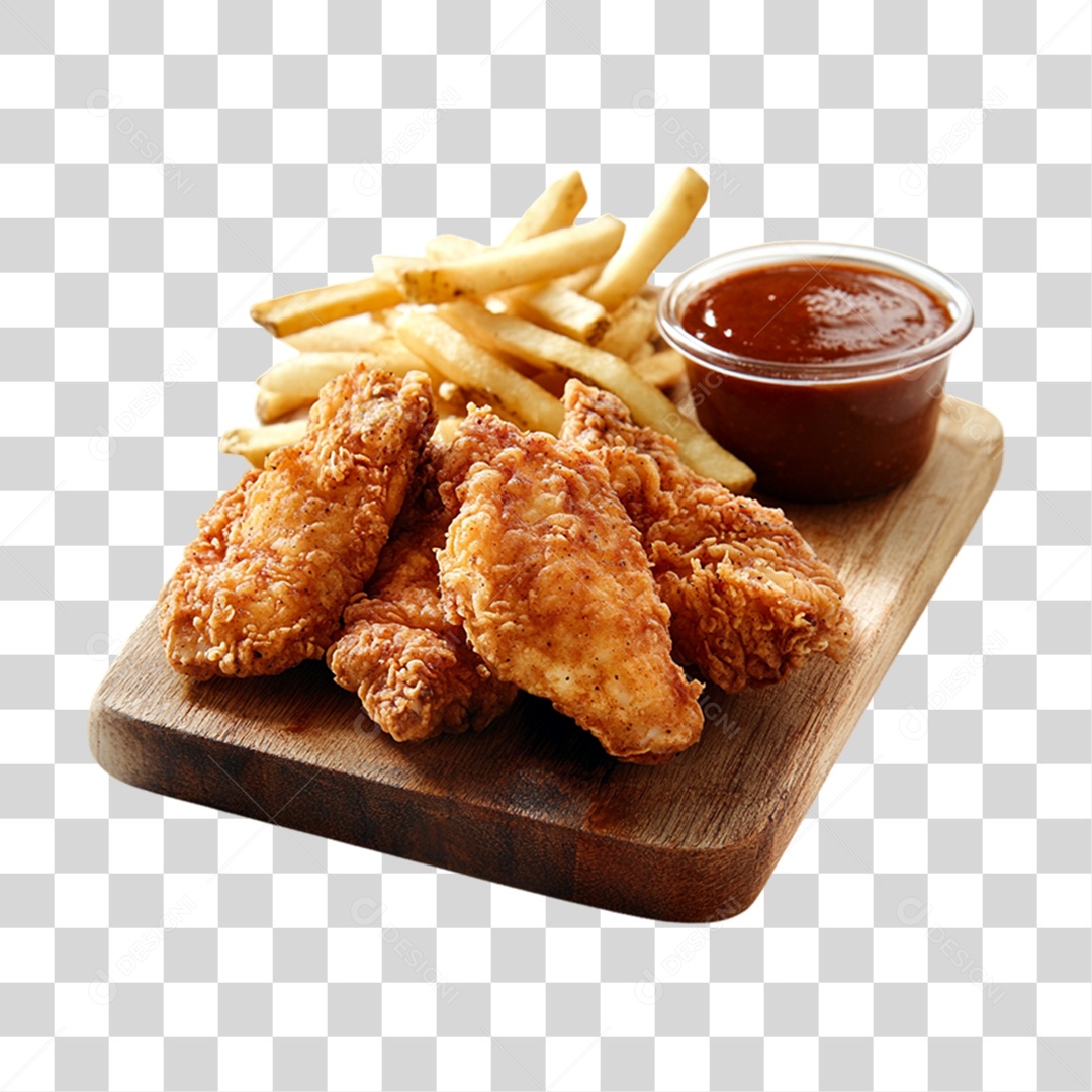 Frango Frito Porção PNG Transparente