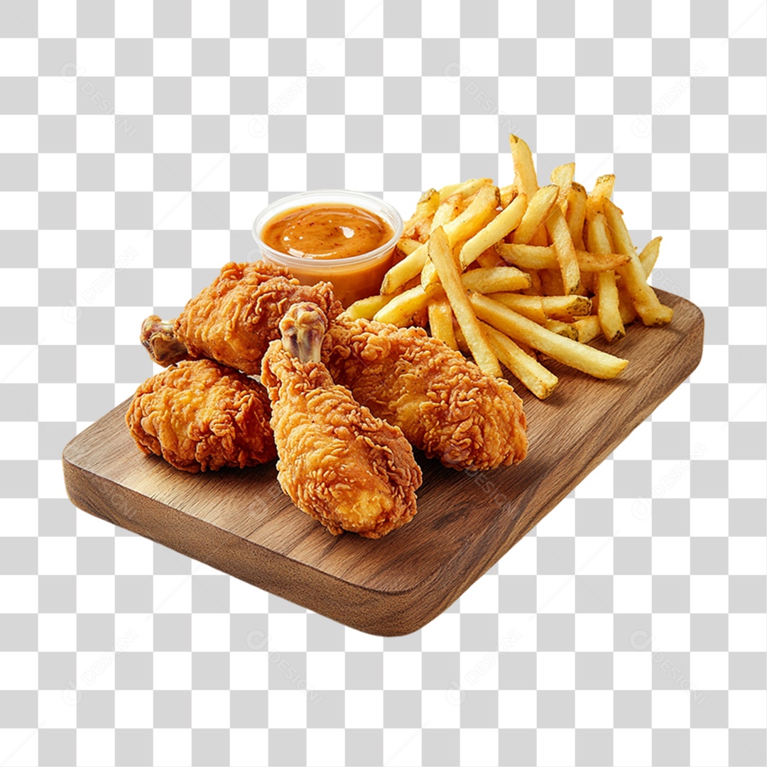 Frango Frito Porção PNG Transparente