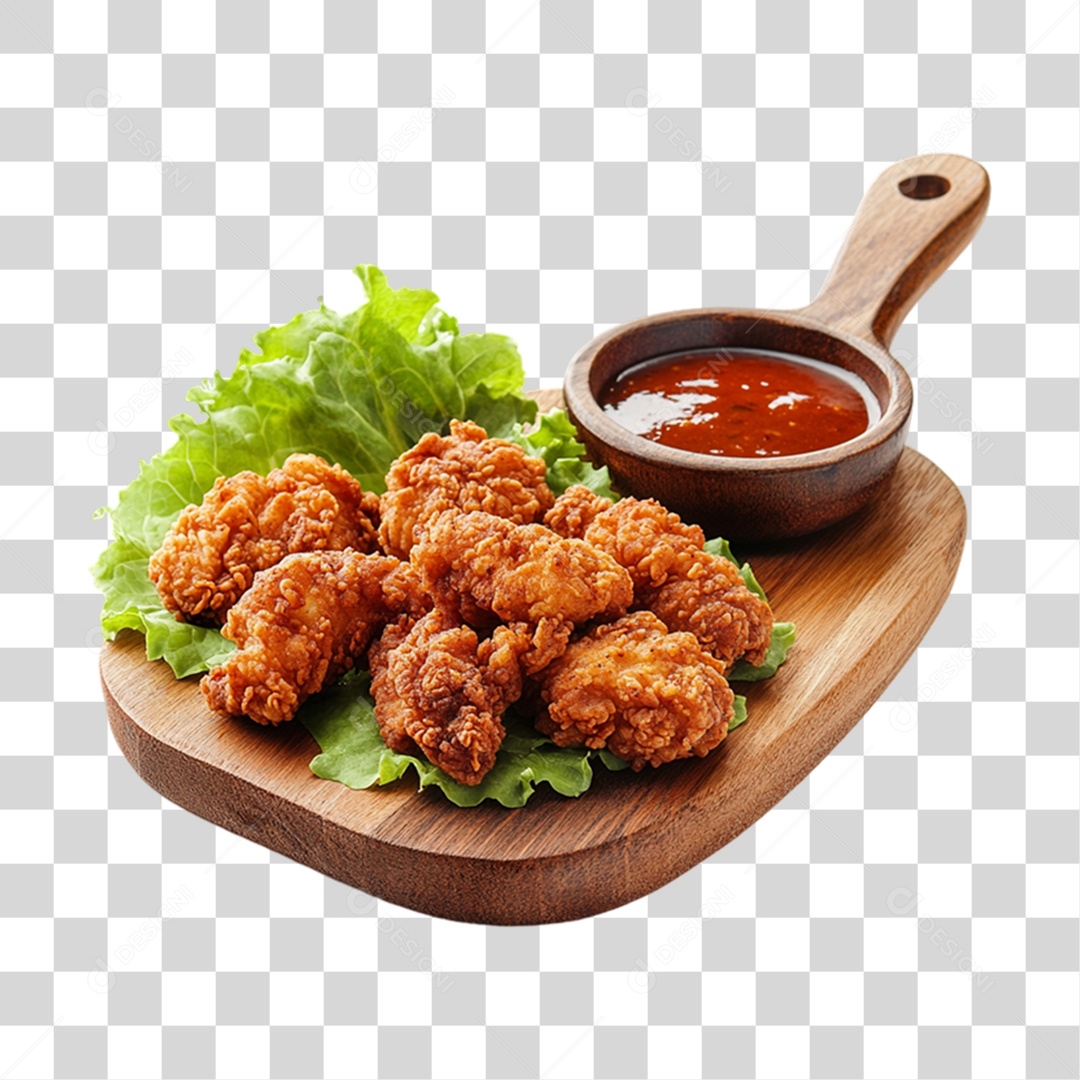 Frango Frito Porção PNG Transparente