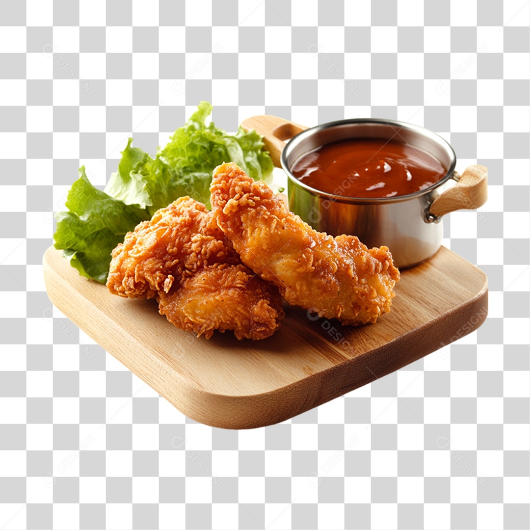 Frango Frito Porção PNG Transparente