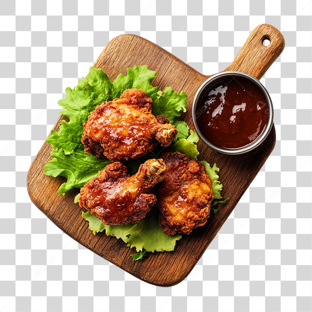 Frango Frito Porção PNG Transparente